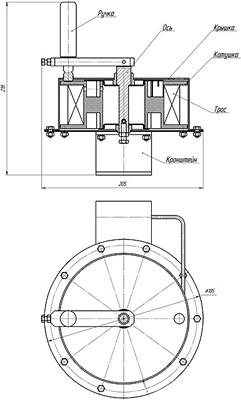 Рис.1. Габаритный чертеж барабана заземления БЗЗ-30.02