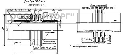 Линзовые компенсаторы круглого сечения ПГВУ 242÷245-93, ОСТ 34-42-569÷572-93  фото 1