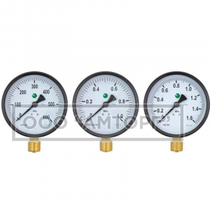 Манометр 160 кПа (1,6 бара)  100мм; М20х1,5 фото 1